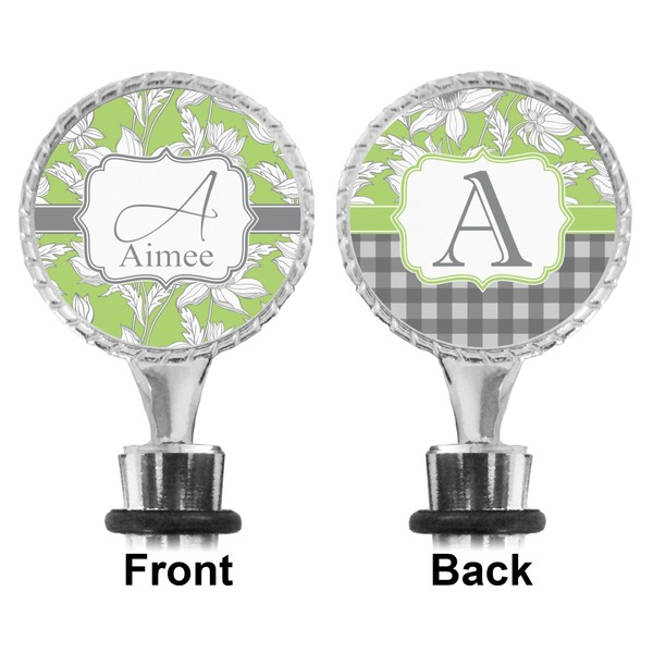 Wild Daisies Bottle Stopper - Front and Back