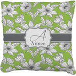 Wild Daisies Faux-Linen Throw Pillow 20" (Personalized)