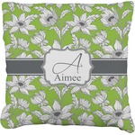 Wild Daisies Faux-Linen Throw Pillow 26" (Personalized)