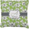Wild Daisies Personalized Burlap Pillow Case