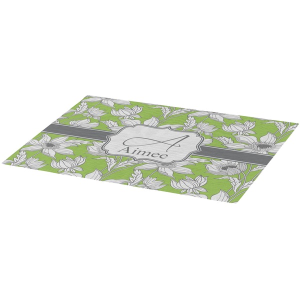 Wild Daisies Burlap Placemat (Angle View)