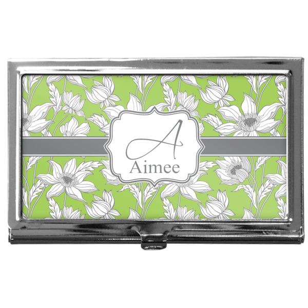Custom Wild Daisies Business Card Case
