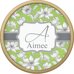 Wild Daisies Cabinet Knob - Gold (Personalized)