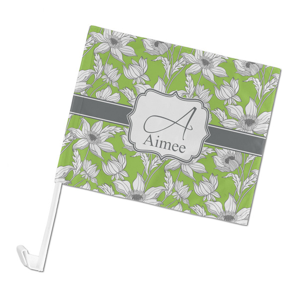 Custom Wild Daisies Car Flag - Large (Personalized)