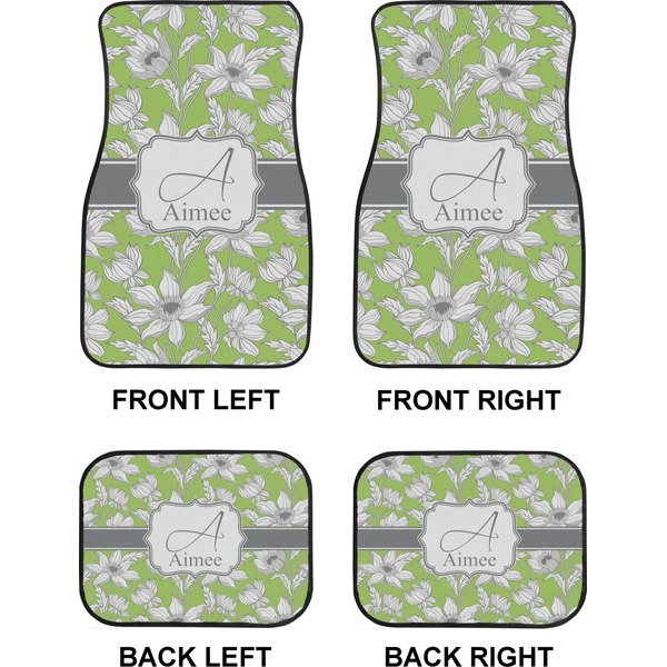 Wild Daisies Car Floor Mats Set (2F + 2B)