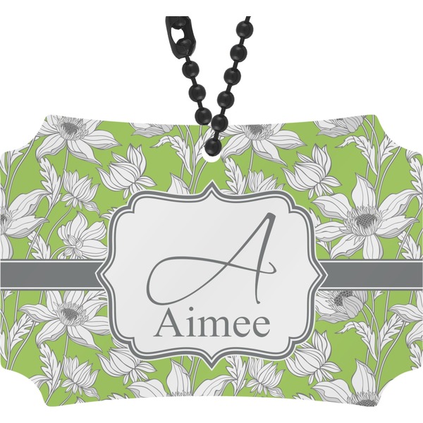 Custom Wild Daisies Rear View Mirror Ornament (Personalized)