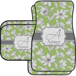 Wild Daisies Car Floor Mats Set - 2 Front & 2 Back (Personalized)
