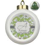 Wild Daisies Ceramic Ball Ornament - Christmas Tree (Personalized)