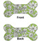Wild Daisies Ceramic Flat Ornament - Bone Front & Back (APPROVAL)