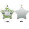 Wild Daisies Ceramic Flat Ornament - Star Front & Back (APPROVAL)