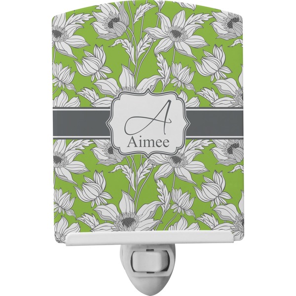 Custom Wild Daisies Ceramic Night Light (Personalized)