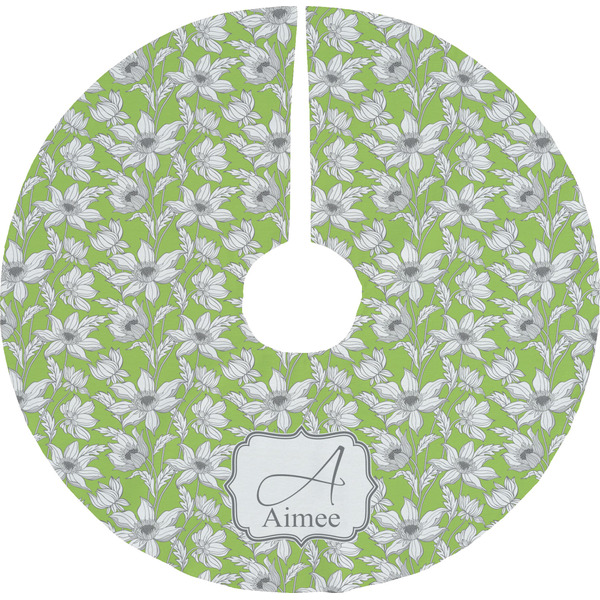 Custom Wild Daisies Tree Skirt (Personalized)