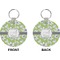 Wild Daisies Circle Keychain (Front + Back)