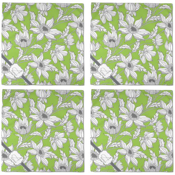 Wild Daisies Cloth Napkins - Personalized Dinner (APPROVAL) Set of 4