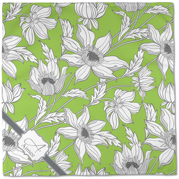 Wild Daisies Cloth Napkins - Personalized Dinner (Full Open)