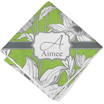 Wild Daisies Cloth Cocktail Napkin - Single w/ Name and Initial