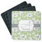 Wild Daisies Square Rubber Backed Coasters - Set of 4 (Personalized)