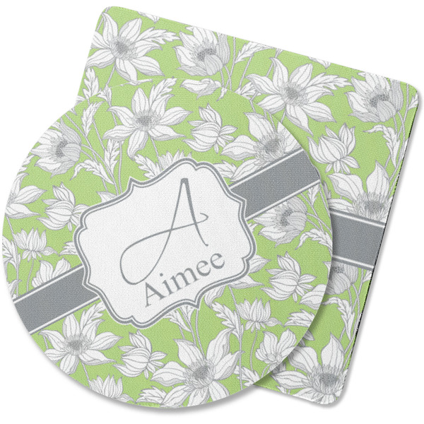 Custom Wild Daisies Rubber Backed Coaster (Personalized)