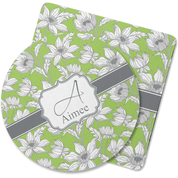 Custom Wild Daisies Rubber Backed Coaster (Personalized)