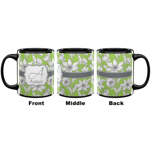 Wild Daisies Coffee Mug - 11 oz - Black APPROVAL