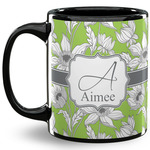 Wild Daisies 11 Oz Coffee Mug - Black (Personalized)