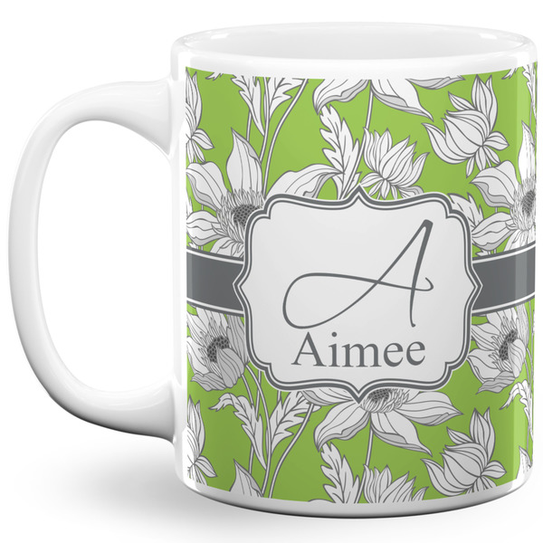 Custom Wild Daisies 11 Oz Coffee Mug - White (Personalized)
