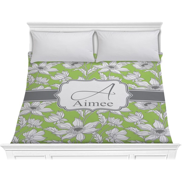 Custom Wild Daisies Comforter - King (Personalized)