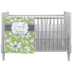 Wild Daisies Crib Comforter / Quilt (Personalized)