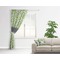 Wild Daisies Curtain With Window and Rod - in Room Matching Pillow