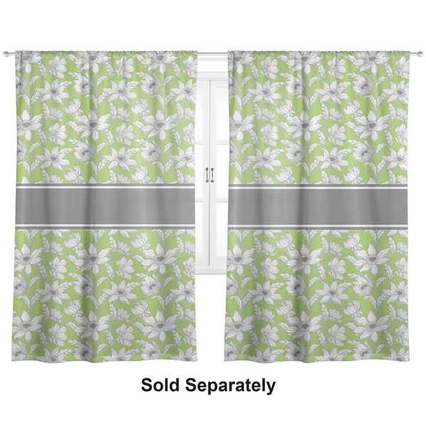 Custom Wild Daisies Curtain Panel - Custom Size