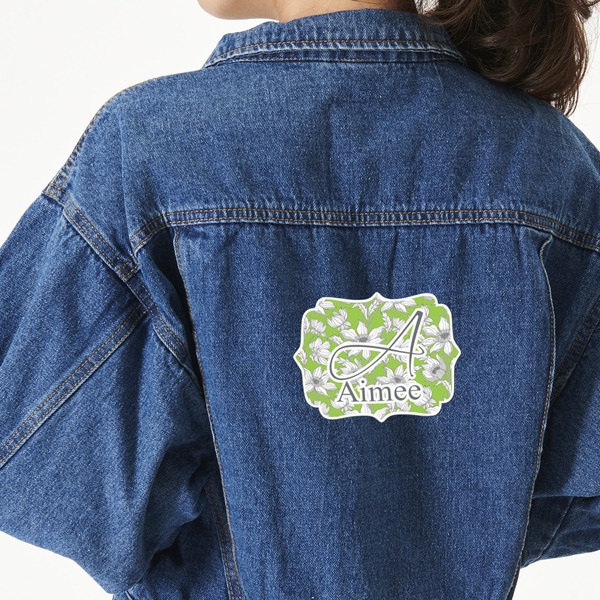 Custom Wild Daisies Twill Iron On Patch - Custom Shape - X-Large (Personalized)