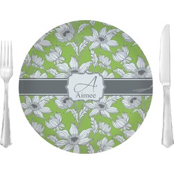 Wild Daisies 10" Glass Lunch / Dinner Plates - Single or Set (Personalized)