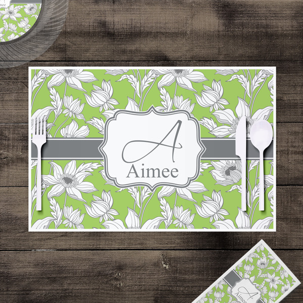 Wild Daisies Disposable Paper Placemat - In Context