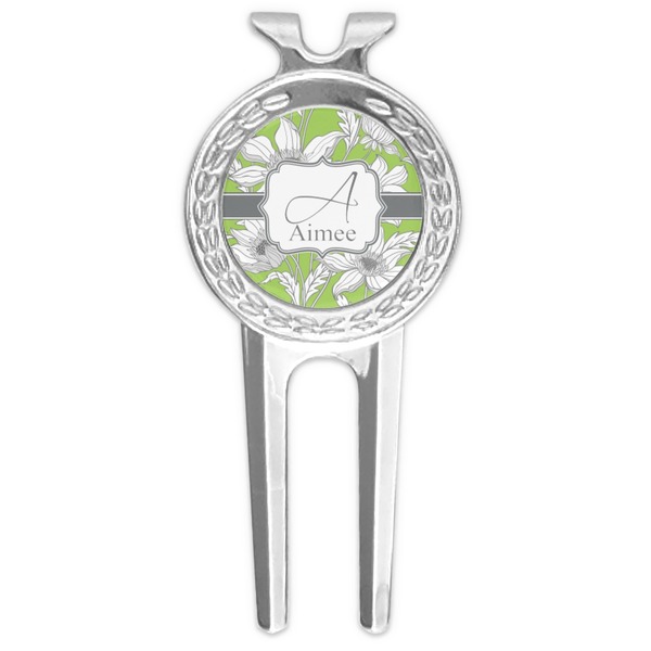 Custom Wild Daisies Golf Divot Tool & Ball Marker (Personalized)