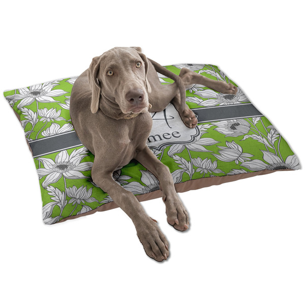 Wild Daisies Dog Bed - Large LIFESTYLE