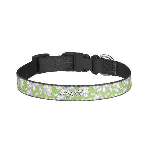 Custom Wild Daisies Dog Collar - Small (Personalized)