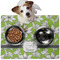 Wild Daisies Dog Food Mat - Medium LIFESTYLE