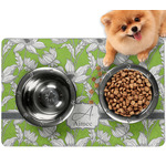 Wild Daisies Dog Food Mat - Small w/ Name and Initial