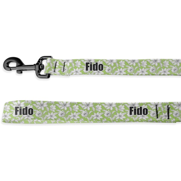 Custom Wild Daisies Deluxe Dog Leash - 4 ft (Personalized)