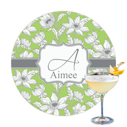 Wild Daisies Printed Drink Topper - 3.25" (Personalized)