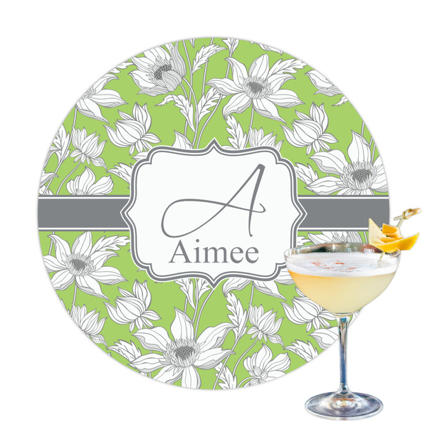 Custom Wild Daisies Printed Drink Topper (Personalized)