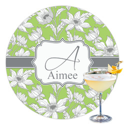 Wild Daisies Printed Drink Topper - 3.5" (Personalized)