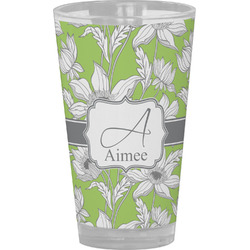 Wild Daisies Pint Glass - Full Color (Personalized)