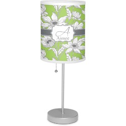 Wild Daisies 7" Drum Lamp with Shade Linen (Personalized)