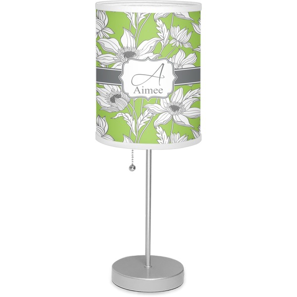 Custom Wild Daisies Lamp with Drum Shade (Personalized)