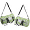 Wild Daisies Duffle bag large front and back sides