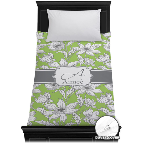 Custom Wild Daisies Duvet Cover - Twin XL (Personalized)