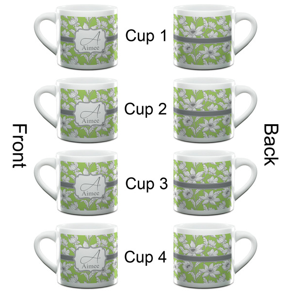 Wild Daisies Espresso Cup - 6oz (Double Shot Set of 4) APPROVAL