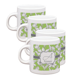 Wild Daisies Single Shot Espresso Cups - Set of 4 (Personalized)