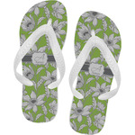 Wild Daisies Flip Flops - Large (Personalized)